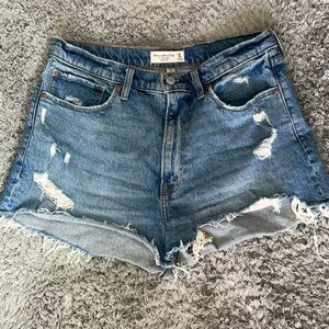 Abercrombie & Fitch Curve Love The Mom Short High Rise